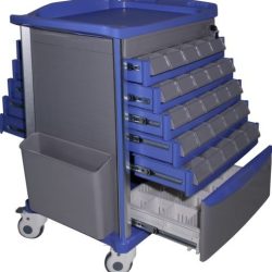 Lite ABS Medication Cart w/ Accessories