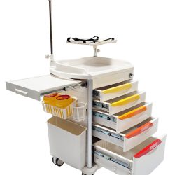 Lite Emergency Hospital Crash Cart with Accessory Package