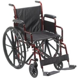 Flip Back Deck Arm Wheelchair 18in