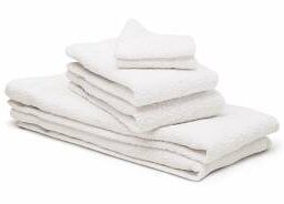 White Bath Towels 20in x 40in