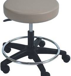 Stool w/ Foot Ring and Height Adjustment